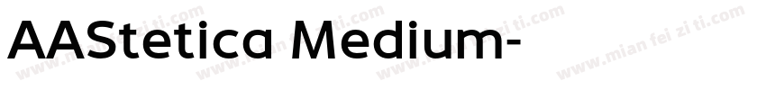 AAStetica Medium字体转换